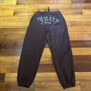 JUICY COUTURE FOREVER 21 BROWN MEDIUM SWEATPANTS JOGGERS!